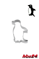 Pinguin Keks Ausstechform  4,5 cm - aus Edelstahl  - hbs24